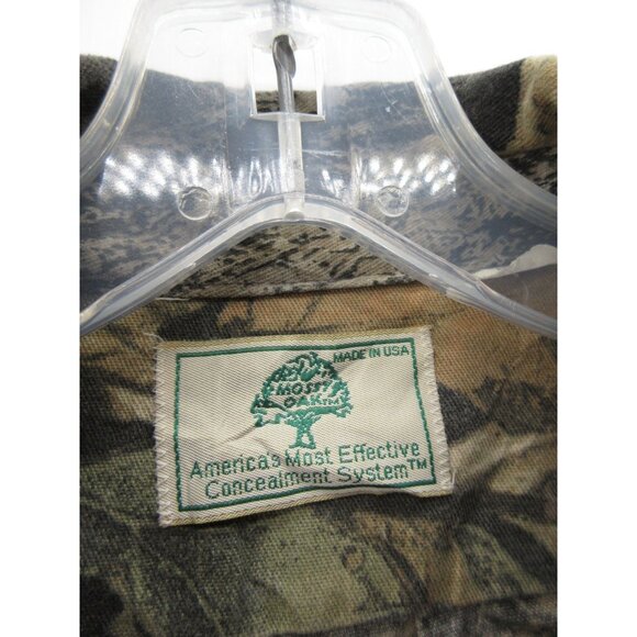 VINTAGE Mossy Oak Shirt XL Treestand Camo Hunting MAD Calls Military - Picture 12 of 15